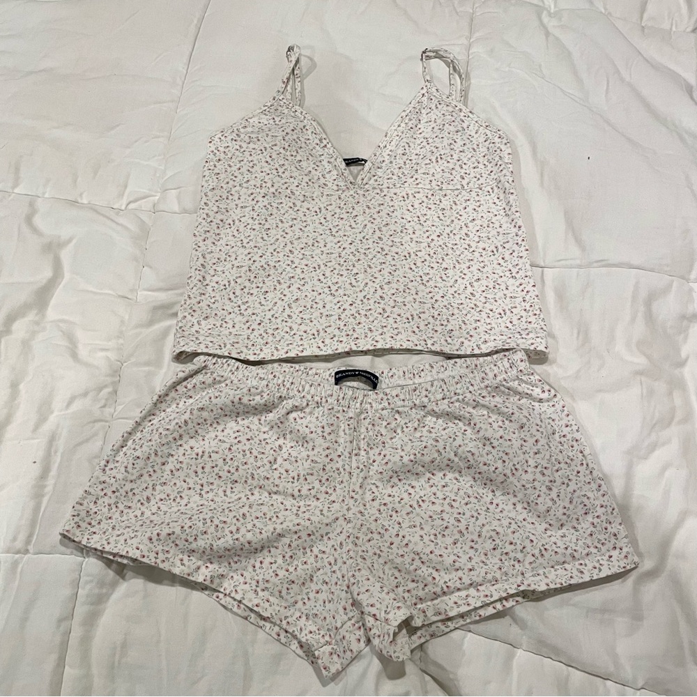 brandy melville matching floral set